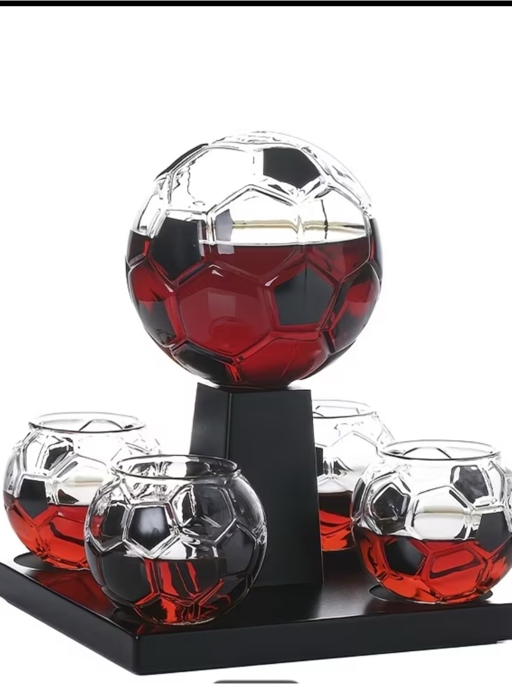 Luxury Soccer Ball Whiskey Decanter Set